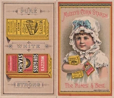 Muzzy Corn Starch Victorian Trade Card Booklet  1880s A3oo