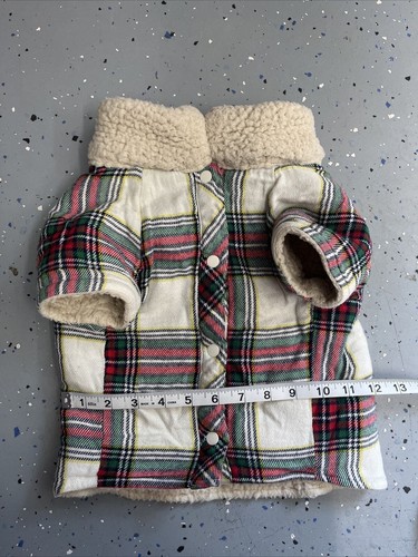 OFFLINE By Aerie Size Medium Dog Puppy Plaid Flannel Shirt Coat Jacket