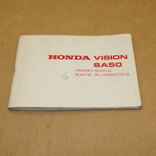 MANUEL UTILISATEUR DU CONDUCTEUR HONDA SA 50 1988