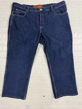 Jesse James Work Fit Blue Denim Jeans Men’s 44/30 Dark Wash 5 Pocket 14oz Denim 