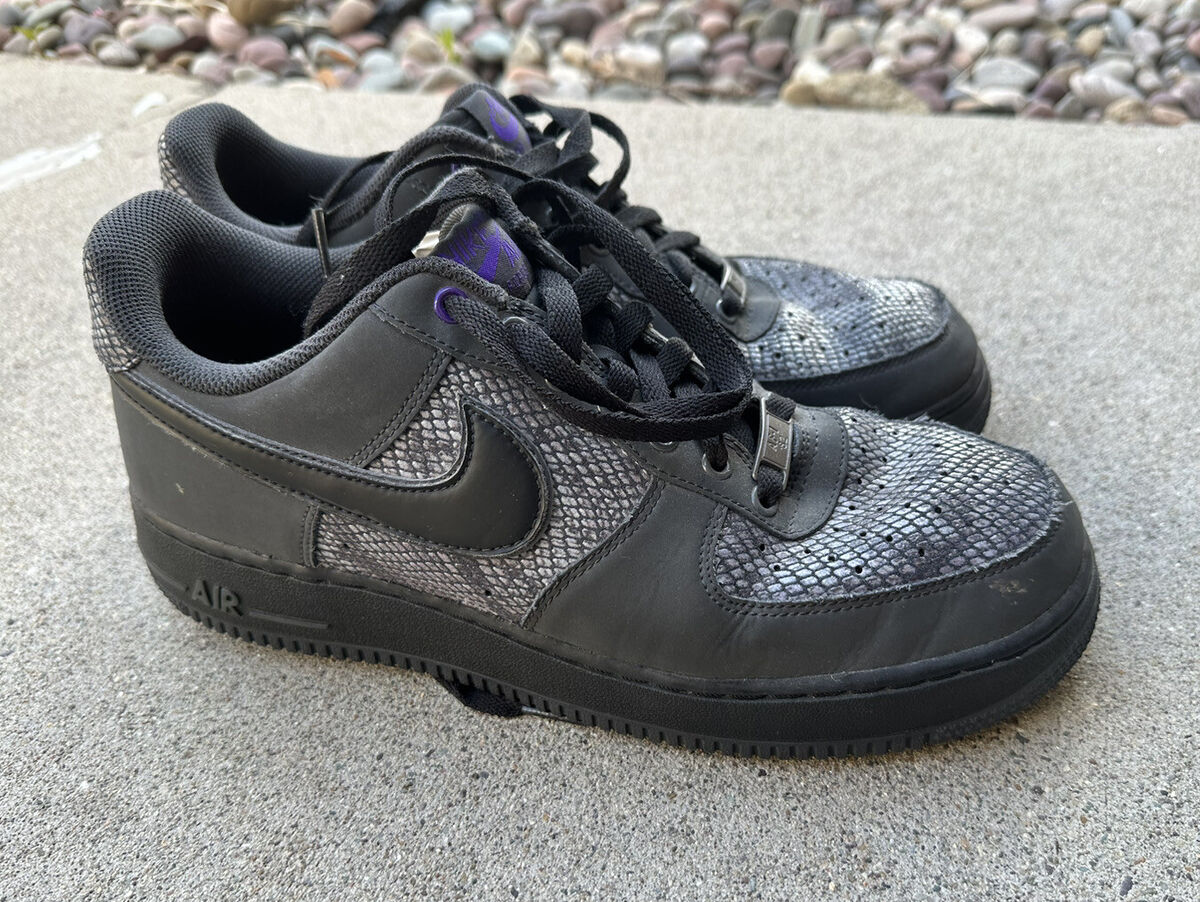 Nike Air Force One Anthracite sz 9.5 Grey Purple Snakeskin Nike Air Force One Anthracite sz 9.5 Grey Purple Snakeskin