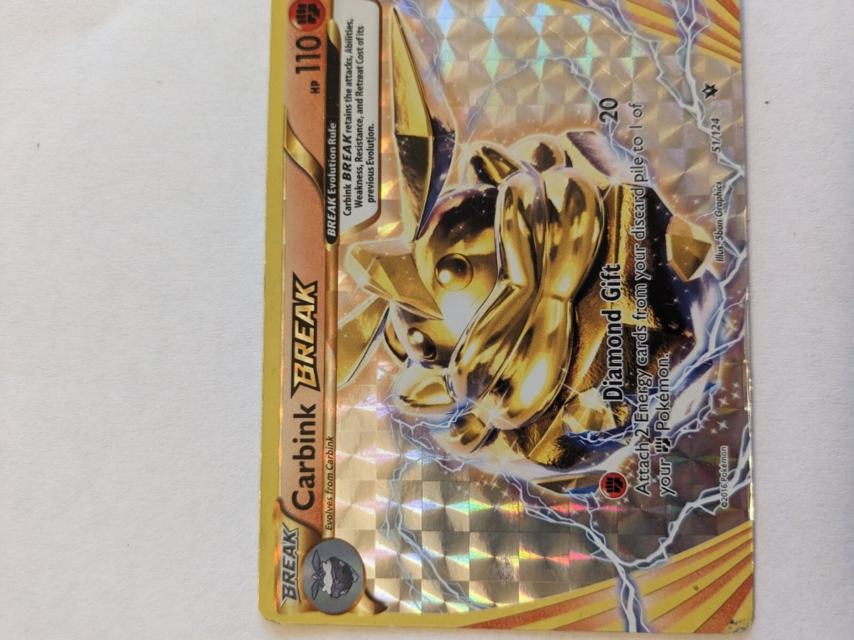 Carbink Break - 51/124 - Break Holo Rare - XY Fates Collide - Pokemon TCG |  eBay