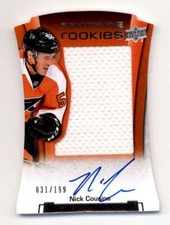 NICK COUSINS 2015/16 UPPER DECK CONTOURS ROOKIE DIE-CUT JERSEY AUTO #/199 BF3445