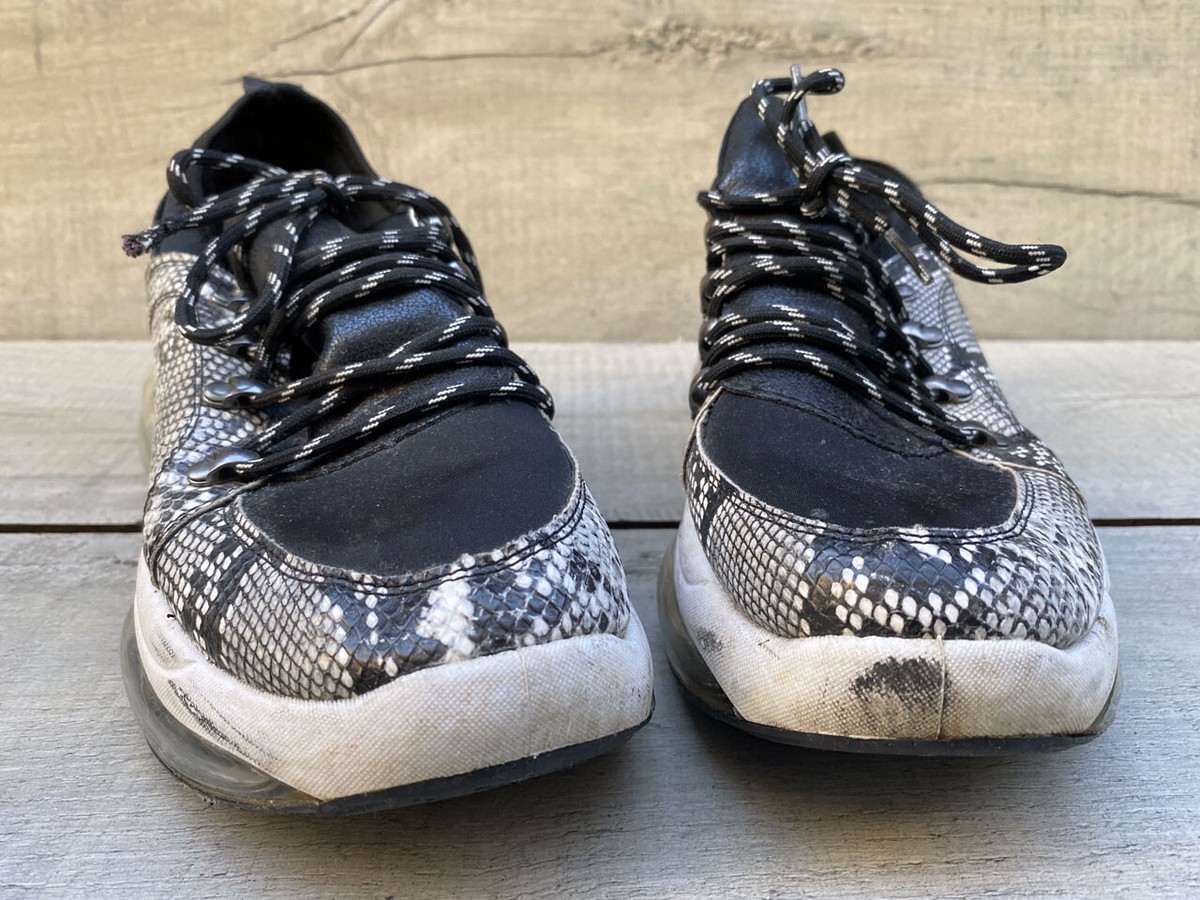 Womens FRACOMINA Italy Chunky Mono Snake Print Leather Fashion