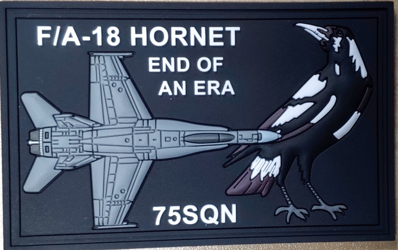 75SQN F/A18 End Of An Era PVC Patch Australia Air Force eBay