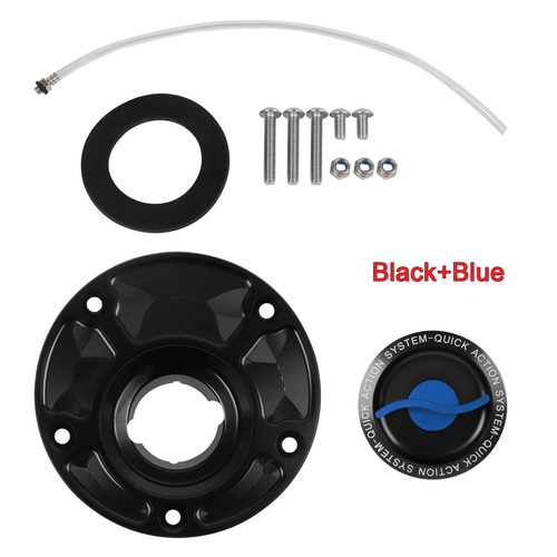 Keyless Fuel Tank Gas Cap Cover For Ducati 848 EVO 11-13 851 88-91 888 907 I.E. - Picture 2 of 12