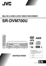JVC SR-DVM700US Mini DV  DVD Recorder Owners Instruction Manual Reprint