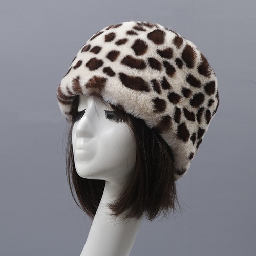 Russian Lady Faux Fur Cossack Hat Cap Headband Ear Warmer Thermal Thick Ushanka - Picture 24 of 25