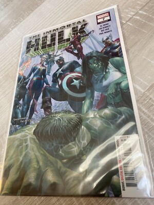 Immortal Hulk #7 Alex Ross Thor Vs Hulk Battle 2018 US Marvel Comics