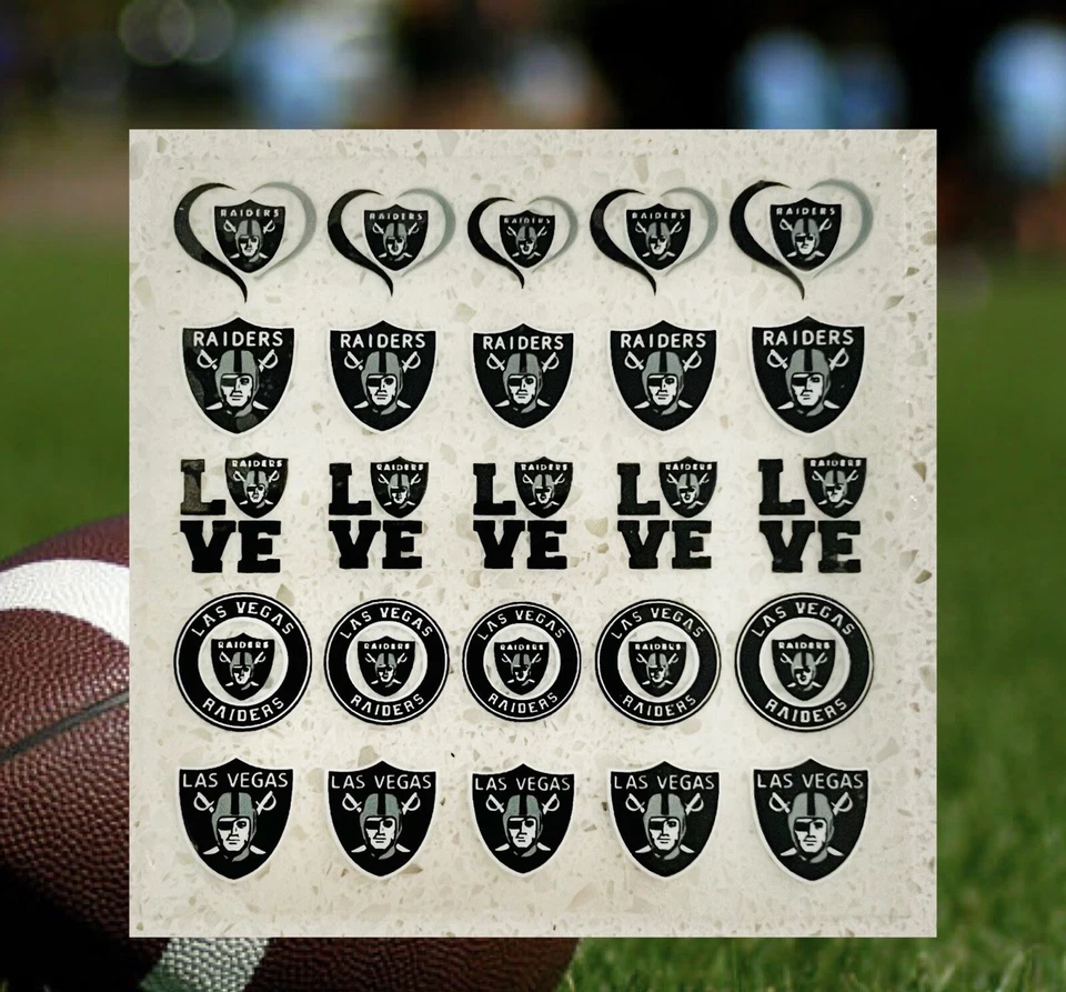 Las Vegas Raiders 美甲贴花 全新 — 第 2/2 张图片