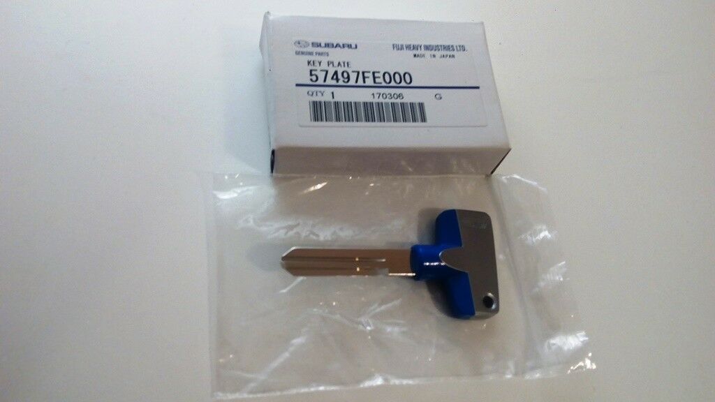 For Subaru Impreza WRX STI Forester Legacy Key Blank Plate OEM
