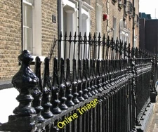 Photo 6x4 Mount Street Upper: sunlit railings Baile Atha Cliath/O1632 Ra c2007