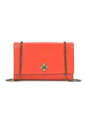 Patricia Nash Giada Bronze Chain Leather Crossbody Bag