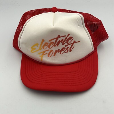 Decky Electric Forest Mesh Trucker Hat Neon Colors New With Tag RARE!!