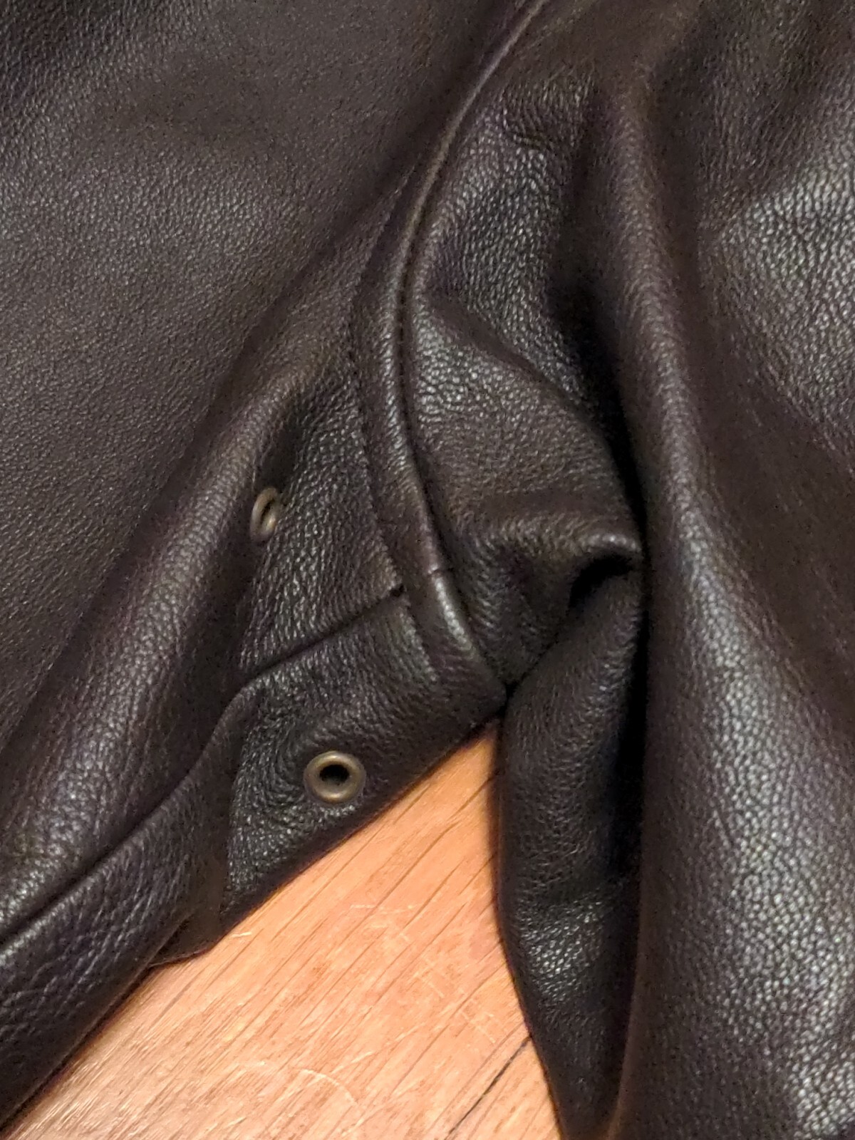 LL BEAN BROWN GOATSKIN LEATHER A-2 BOMBER FLIGHT JACKET XL PILOT AVIATOR COAT image 7