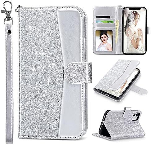Compatible with iPhone 11 Wallet Case for Women, Premium PU Leather Folio Flip C