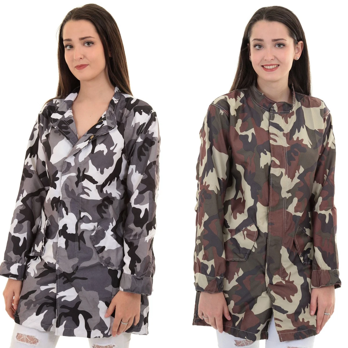 Light camo top jacket womens