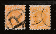1905 VICTORIA 1/- SHADES SG 425, 425b