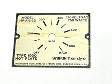 Thermo Scientific DL64X1 Badge for HP-A1915B Hot Plate