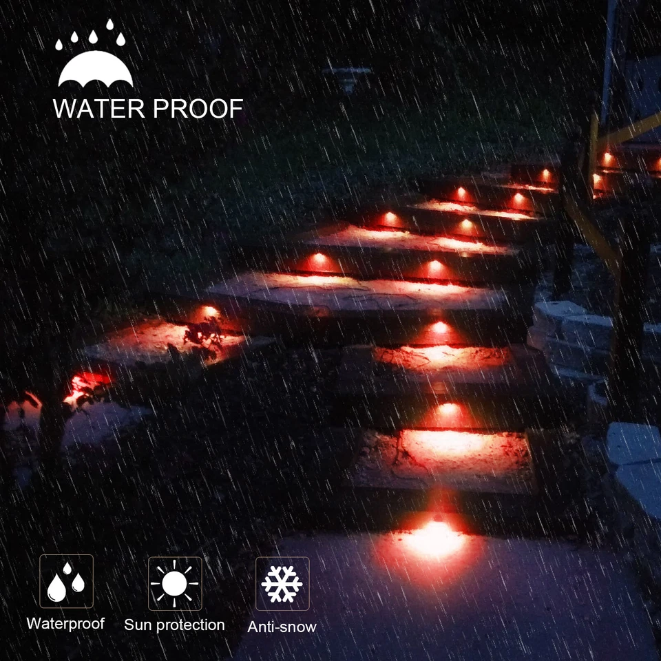 IP67 Outdoor LED Decking Lights 26mm RGB Garden Kitchen Plinth LED WIFI Kit Lamp - Image 3 of 4