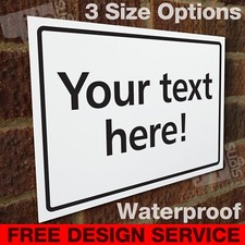CUSTOM MADE PERSONALISED TEXT SIGN - 3 SIZE OPTIONS - FREE DESIGN