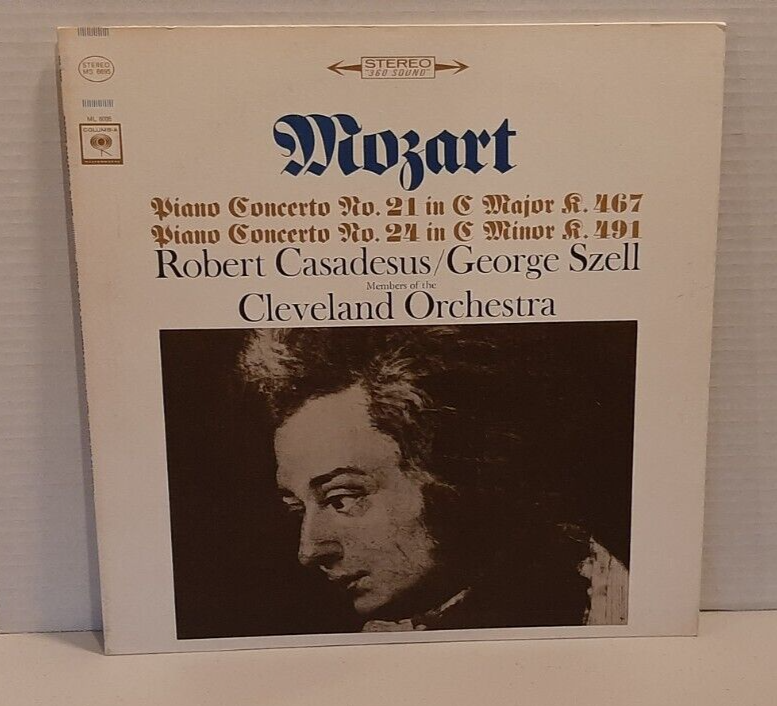 LP Mozart Piano Concertos No. 21, No. 24 Casadesus Szell MS 6695