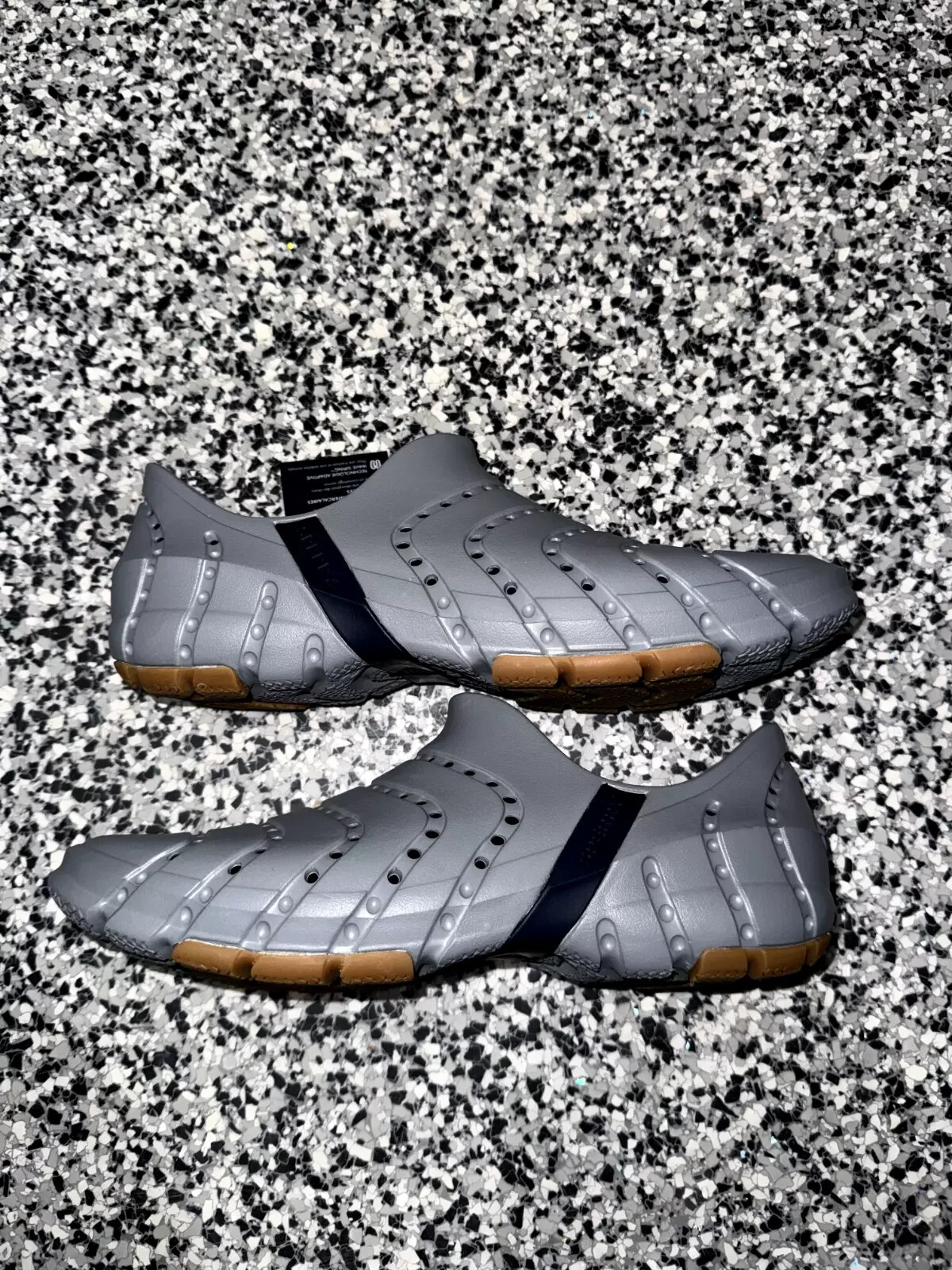 Sperry Water Strider Clog Men's Grey Blue Gum Sandals Slip On Comfort Size 10-13