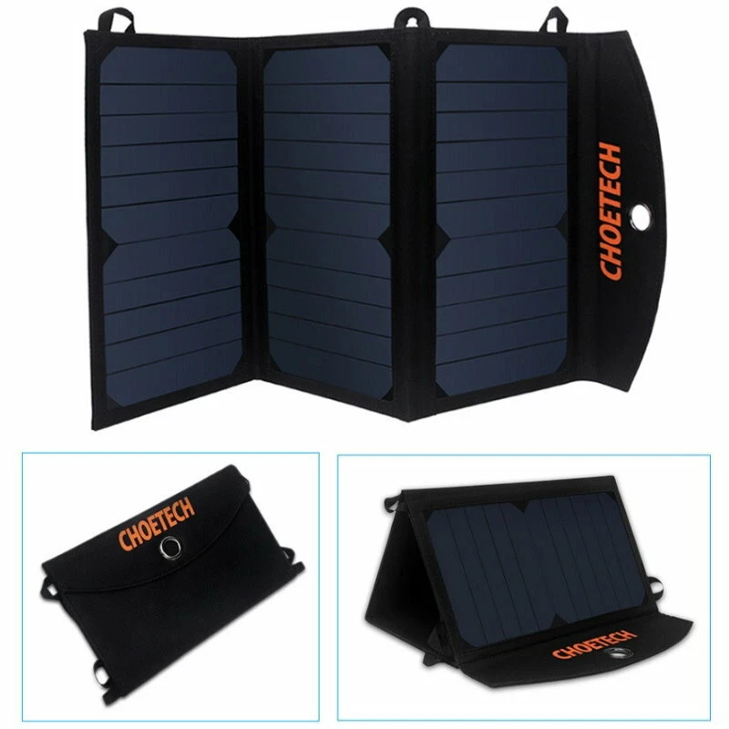 Choetech SC001 19W Solar Panel Portable Charger USB Charger For Camping Outdoors