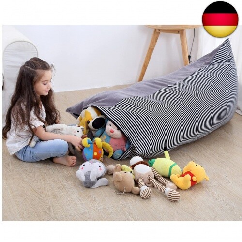 Kuscheltier Sitzsack Aufbewahrung 24 Zoll - Extra Groe Plschtier  Aufbewahrungstasche Mit Reiverschluss