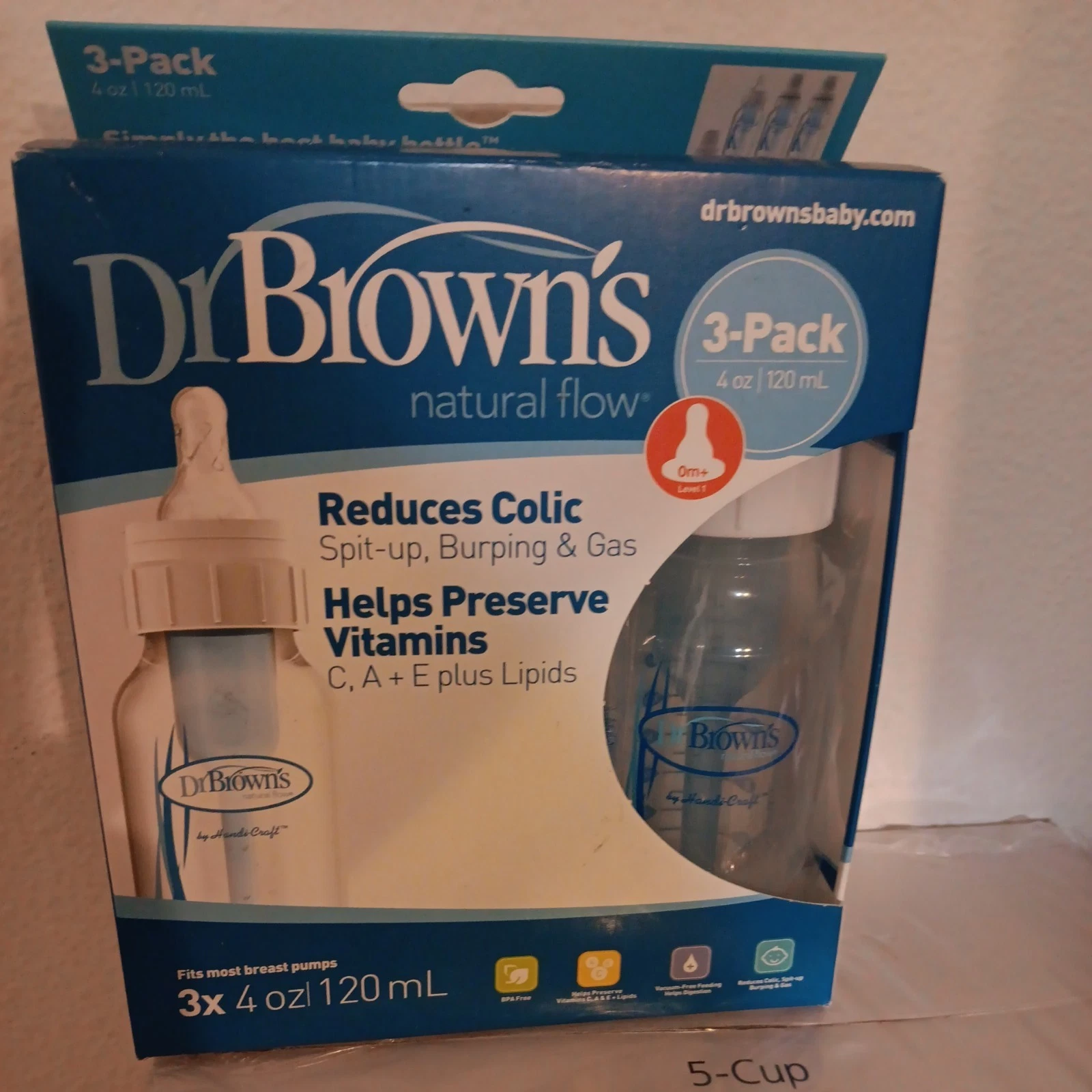 Dr Browns 4 oz BPA Free Polypropylene Bottles (Pack of 3)