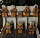 LEGO Star Wars Rebel Pilot Lot 7 Minifigures Luke X-Wing Pilots + Parts