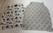 2 Milk Snob Bebe Au Lait Nursing Carseat Covers Levi Esperanza Gray Baby 5 in 1