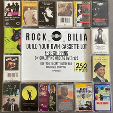BLUES JAZZ FOLK ROCK BUY 25 GET FREE SHIPPING BUILD YOUR LOT CASSETTE TAPES