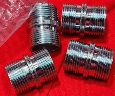 4  Wire Shelf metro type Rack parts POLE THREADED CONNECTORS 1  1/2" LONG    5w6