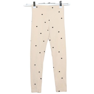 H&M, Leggings, Größe: 134, Beige/Schwarz, Baumwolle/Elasthan, Sonstiges #vb5