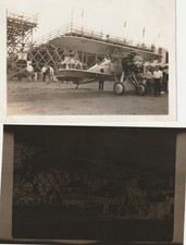 VINTAGE PHOTO & NEGATIVE - BOEING P12-B FIGHTER AIRPLANE