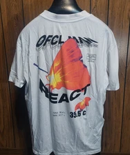 BooHoo Man tee shirt large OFCL React butterfly