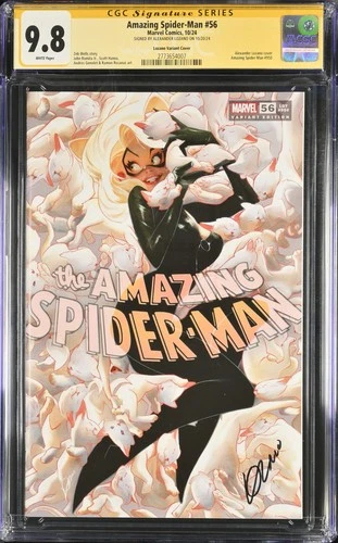 Amazing Spider-Man #56 CGC 9.8 NYCC TRADE COVER SIGNED ALEXANDER LOZANO! 950