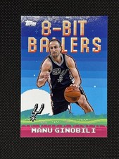 2025-26 Topps NBA MANU GINOBILI 8-Bit Ballers #8B-29 Spurs