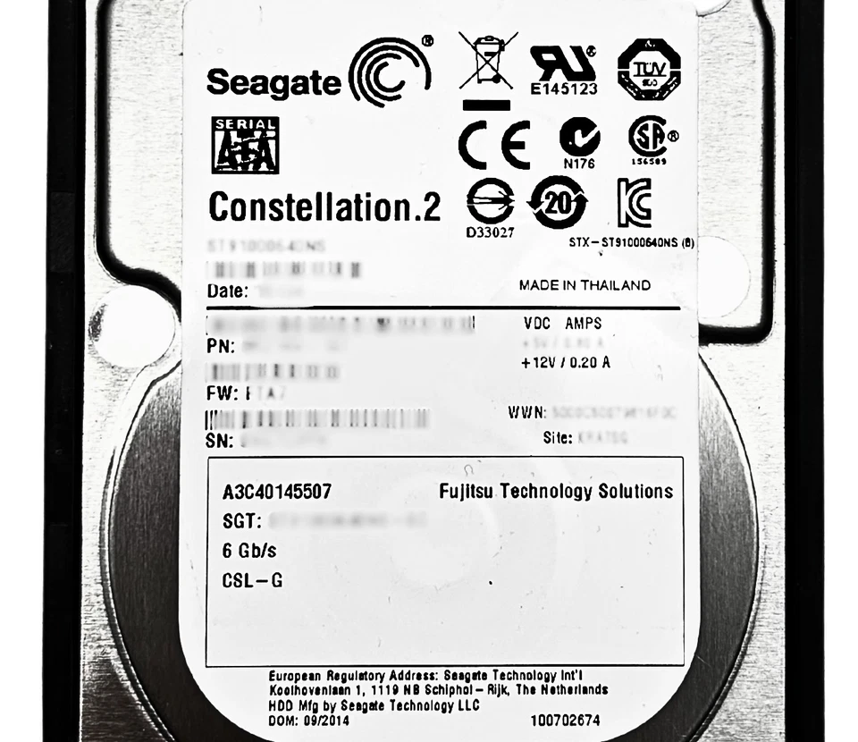 Fujitsu A3C40145507 1TB 7.2K SATA 2.5 6G HDD Hard Drive - Image 2 of 4