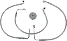 Drag Specialties Standard Length Front Clear Stainless Brake Line Kit 1204-2755