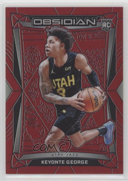 2023-24 Panini Obsidian Electric Etch Red Flood Keyonte George #35 0u3v
