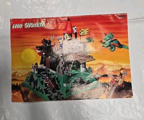 Vintage 1993 LEGO Castle Fire Breathing Fortress 6082 W/Instructions  READ