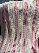 homemade crochet afghan blanket baby blanket 48x36