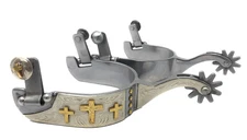 AJ Tack Men's Sweet Iron Triple Cross Spurs