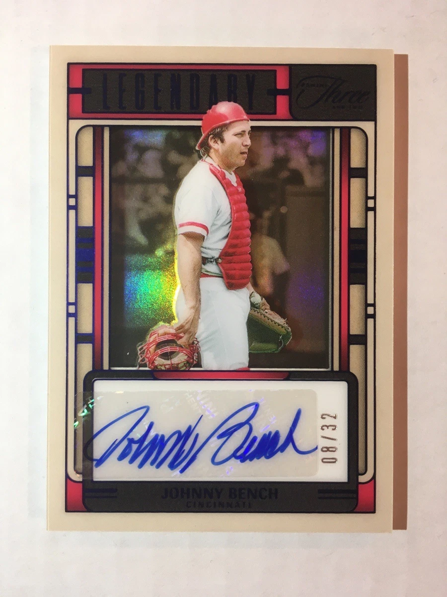 Johnny Bench Cincinnati Reds Baseball Serial Numbered Sports