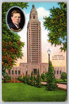 #ad Louisiana State Capitol Baton Rouge LA Vintage Postcard $2.80