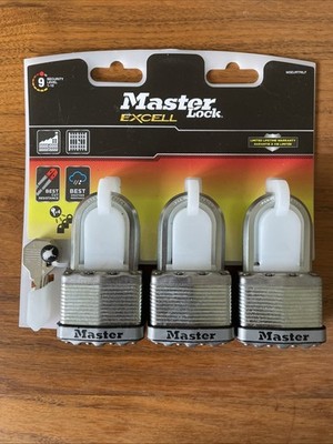 Master Lock Excell Vorhängeschlösser 3er Pack M5 EURTRILF Der gleiche Schlüssel öffnet alle