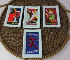 Cider House Designer Decor Cocktail Cheese Appetizer Or Dessert Plates Set of 4