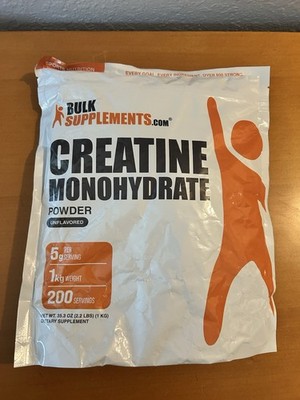 *NEW* Bulk Supplements - 200 Serving Creatine Monohydrate (BB: 4/2028)